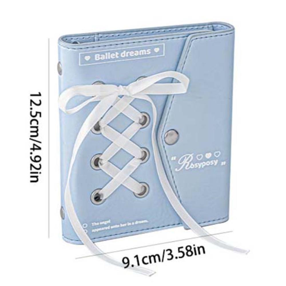 ПУ Кожа Балеткор Книга Сердце Лента Блокнот Записная бумага Бант Карманная книга Учеба