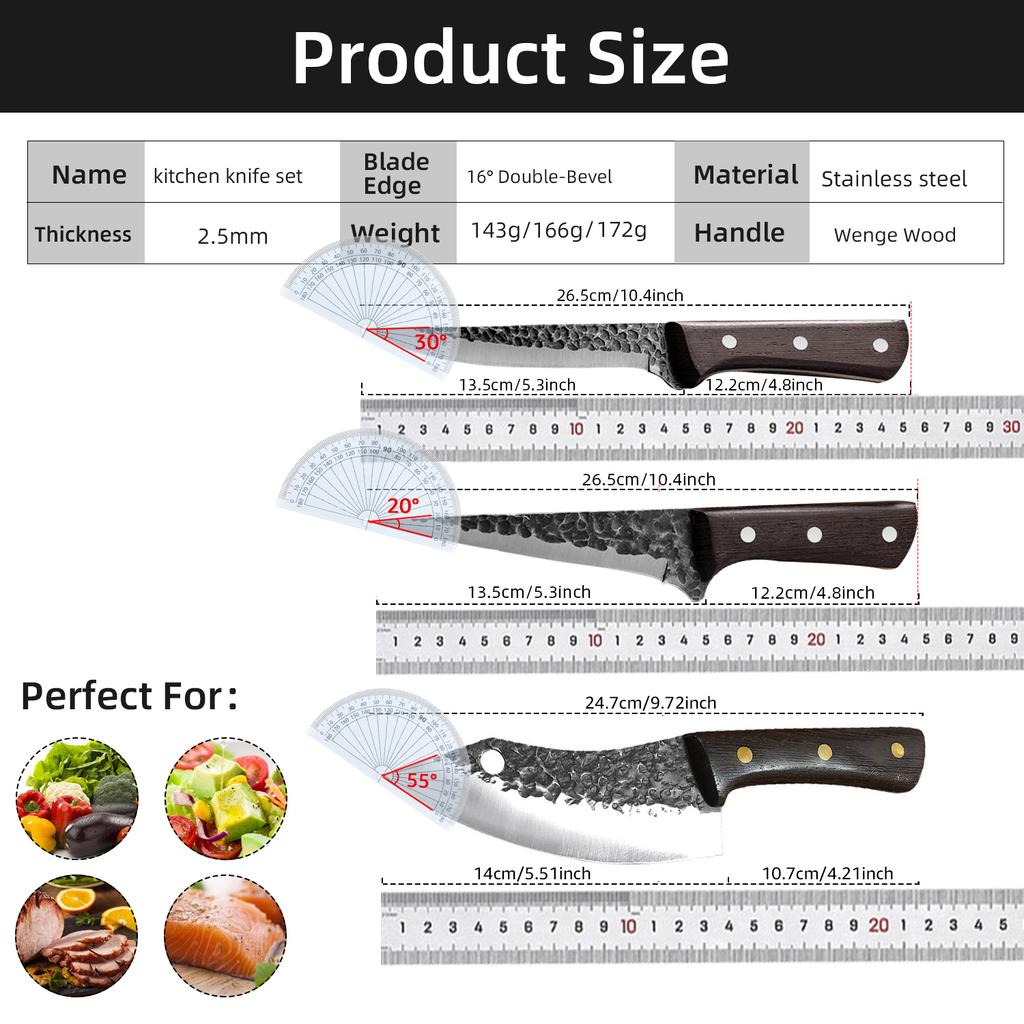 5-дюймовый кованый нож для обвалки мяса, нож для суши, нарезка, разделка, обвалка, кухонные ножи из высокоуглеродистой нержавеющей стали