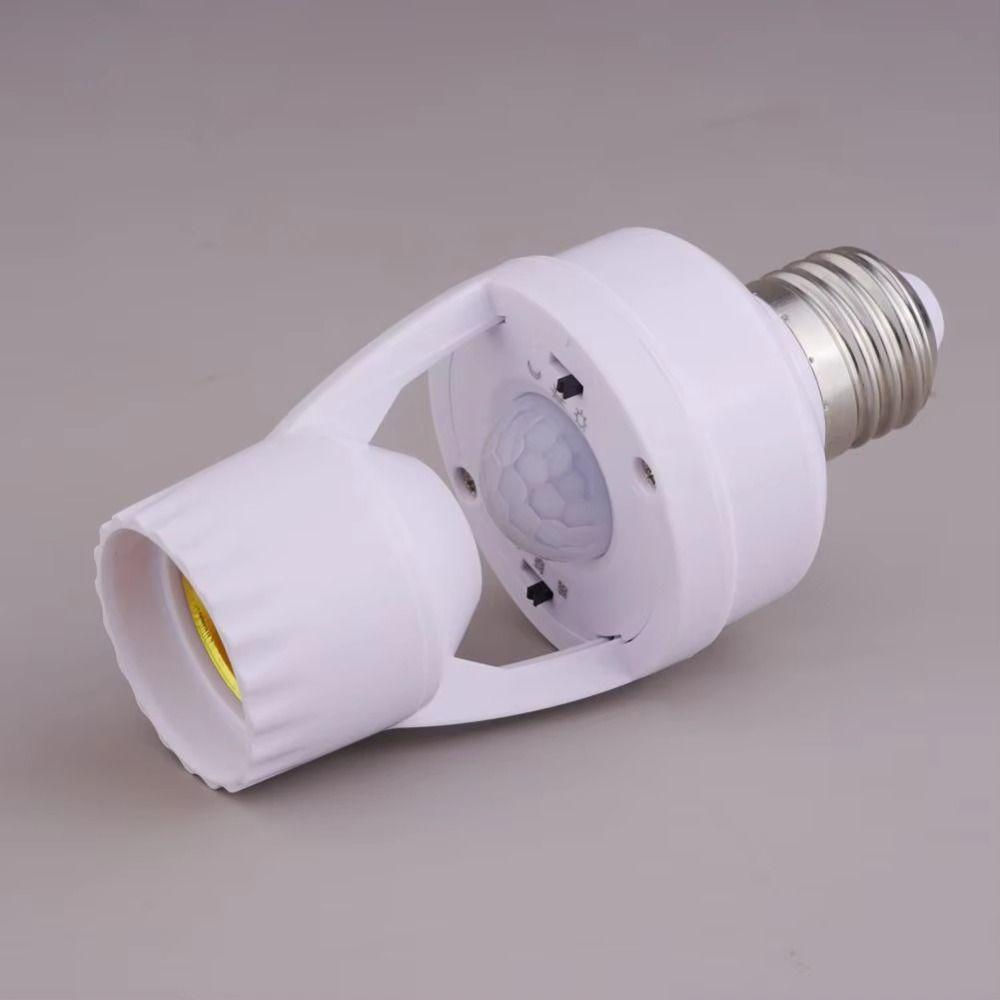 Motion Sensor Smart Light Bulb Holder E27 Socket E27 Adapter for E27 Bulbs Basement Lighting