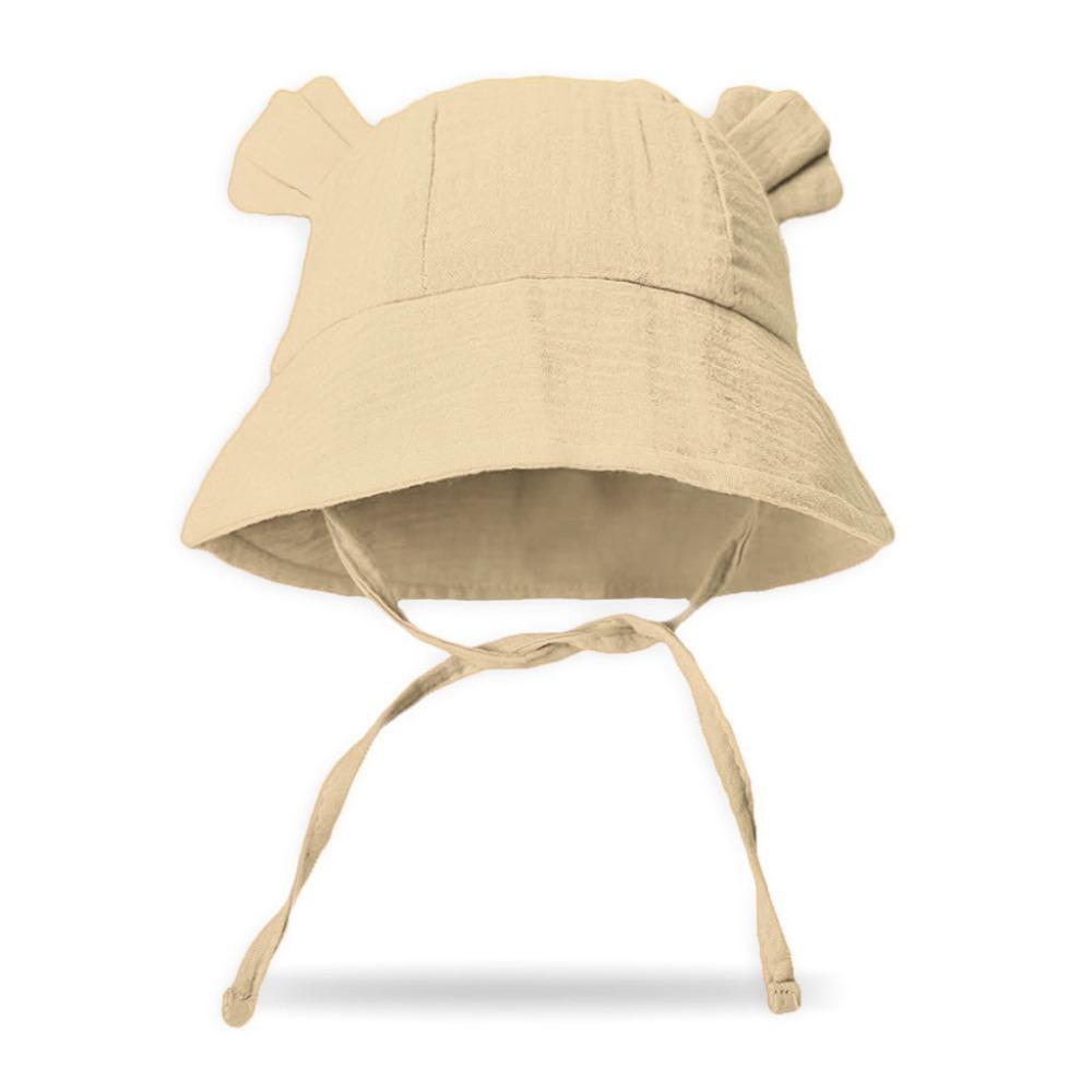 Korean Baby Bucket Hat Cotton Boys Girls Sunhat Cute Baby Bear Ear Hat  Toddler