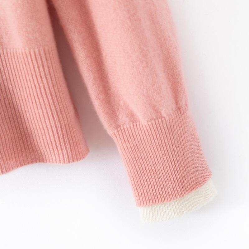 Женский кашемировый свитер Qinghe Cashmere 30% Кашемир 70% Шерсть Осенне-зимний кашемировый пуловер Мягкий и теплый