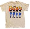 THE BEATLES рок-группа мультяшная короткий рукав песочный цвет футболка VK02801 Унисекс футболка