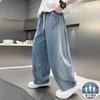 Children's wear boys' summer thin pants 2026 new summer mid size children's mosquito proof jeans summer straight leg pants