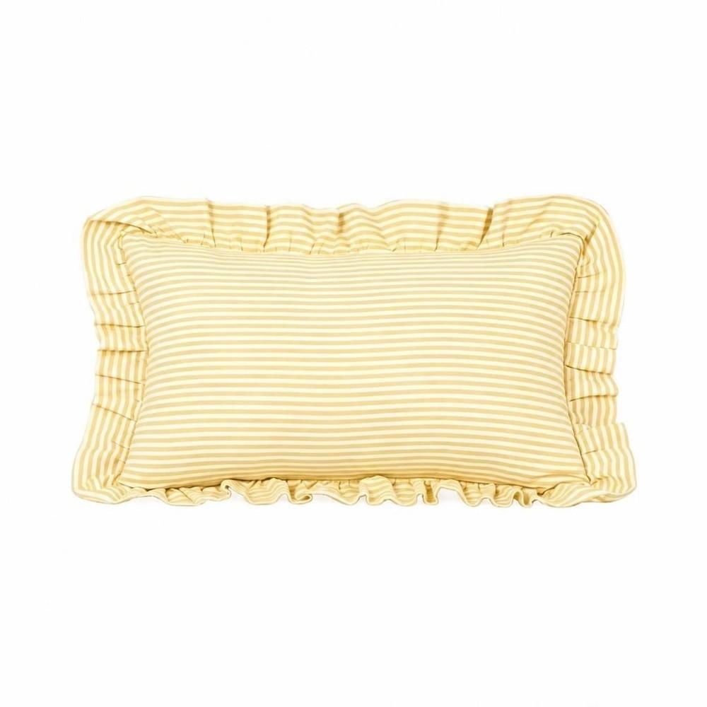 Square Shape Plaid Cushion Cover 30x50cm Piping Pillowcase Ruffled Cushion Cover For Home