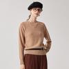 Zhaojun Women's 100% Cashmere Crew Neck Knit Sweater