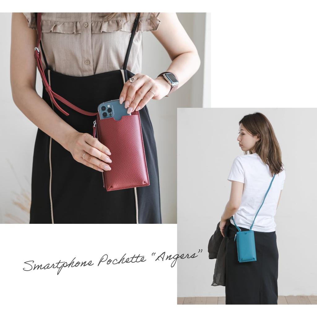 BAG Since Imai Bag Angers High Quality Soft Leather Smartphone Pouch Large Capacity Smartphone Pochette Lightweight Angers Popular 55181 [IMAI 1977]