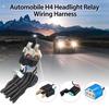 H4 светодиодная лампа-усилитель фар, реле, жгут проводов, комплект разъемов, автомобильный усилитель фар с реле, усилитель луча света