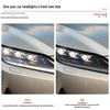 Lexus LX570 Headlight Film – Transparent Smoked Light-Control Protective Film
