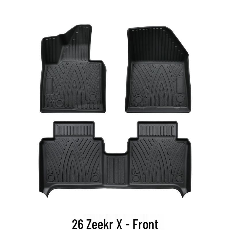 3D коврики Zeekr X High-Edge: Нескользящий, Легко чистящийся, Экологичный TPE для 26 моделей