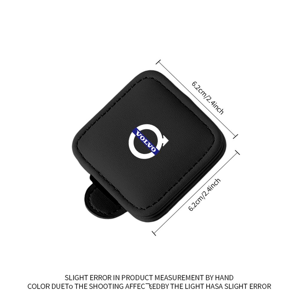 Car Leather Glasses Clip Visor Sunglasses Storage Fastener Suitable for Volvo Xc60 V50 V40 Xc90 S40 S60 S60 V90 V60 S90 Xc40