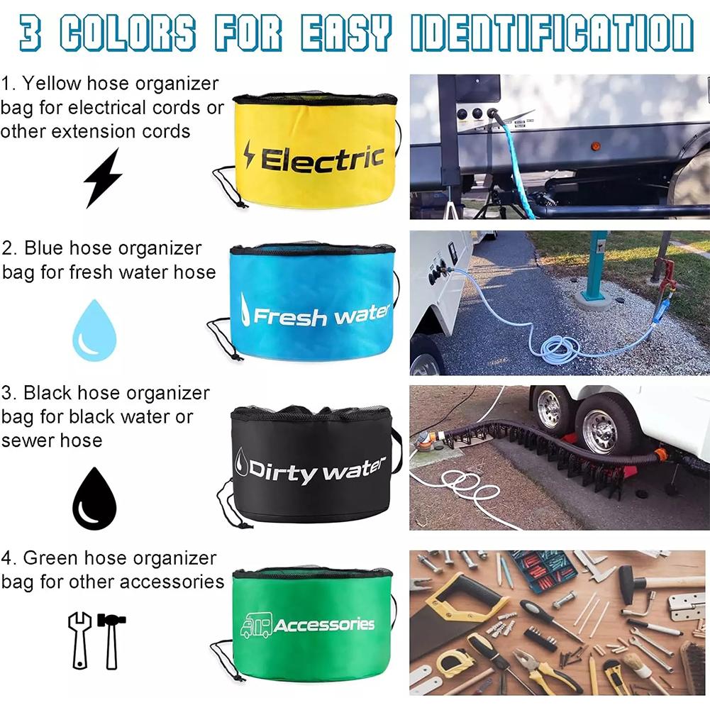 Сумка для хранения, сумка для хранения, канализационный шланг для автофургона, шланг для автофургона, сумка для садовых принадлежностей, сумка для шланга N8Z6