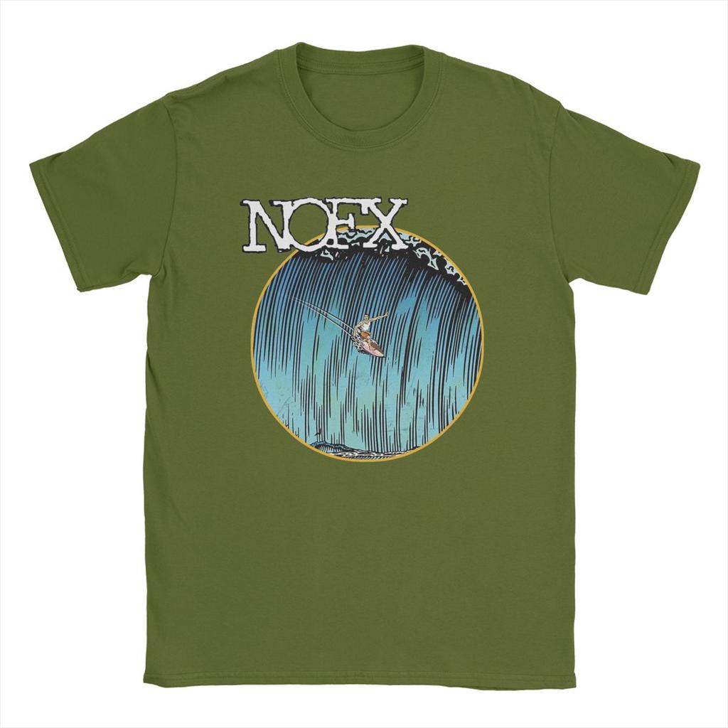 Men's Surfing Nofx T Shirt Pure Cotton Clothes Unique Short Sleeve Crewneck Tees Adult T-Shirts