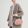Lara Fur Clutch Crossbody Bag Pink  Gift  Lara Canvas Bag + Wool Gloves  Lala2f1