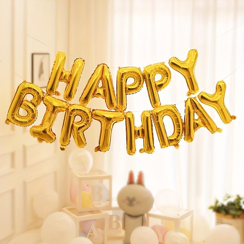 Набор из 13 штук золотых воздушных шаров с алюминиевой пленкой для фона и баннера на день рождения, украшение для вечеринки по случаю дня рождения, групповые фото-шары