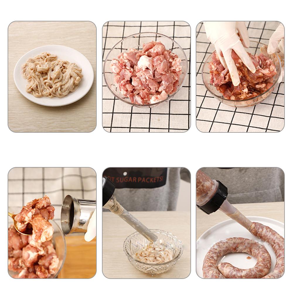 Kitchen Tools Sausage Syringe Hand Operated Sausage Machines Manual Sausage Meat Fillers Machine Homemade Sausage Stuffer Sausage Gadgets