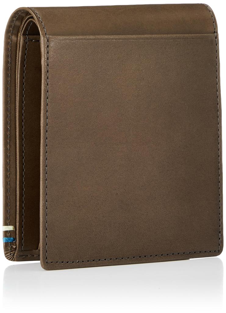 Katharine Hamnett London VEGA (Вега) Премиальный кошелек-бифолд из японской коровьей кожи с карманами для карт и монет, хлопок в стиле антик, 490-52102, Cha