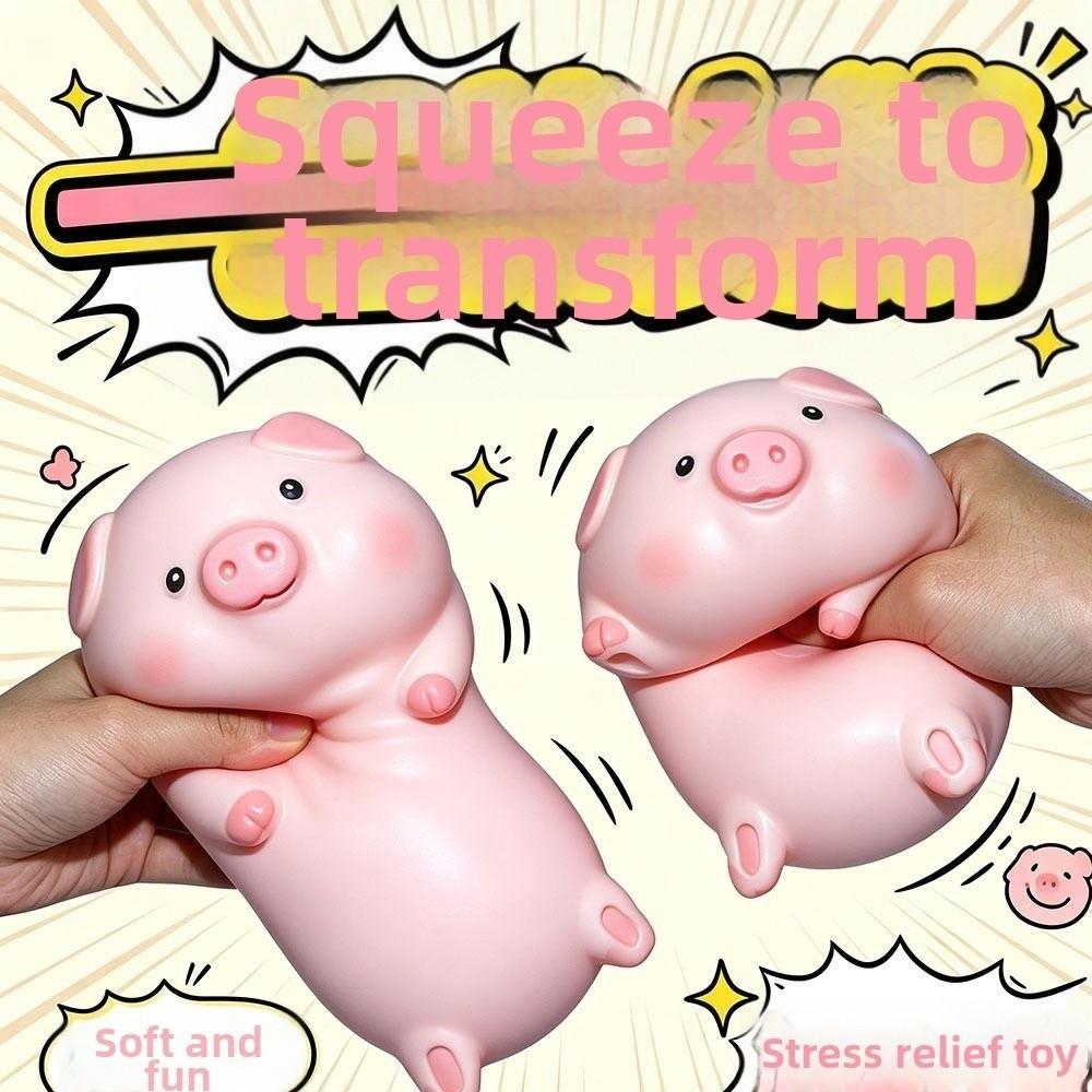 Soft TPR Pig Pinch Le Cute Squishy Fingertip Toy Creative Pig Squeeze Toy Boys Girls