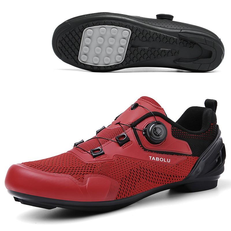 Unisex Cycling Shoes Breathable Flyknit Non-Cleat Road MTB Bike Rubber Sole Men Women