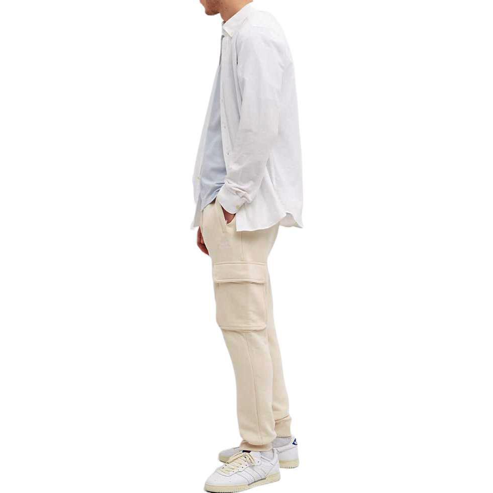 Adidas Originals Casual Pants Men's White Moderate Straight Fit Pants HE6991