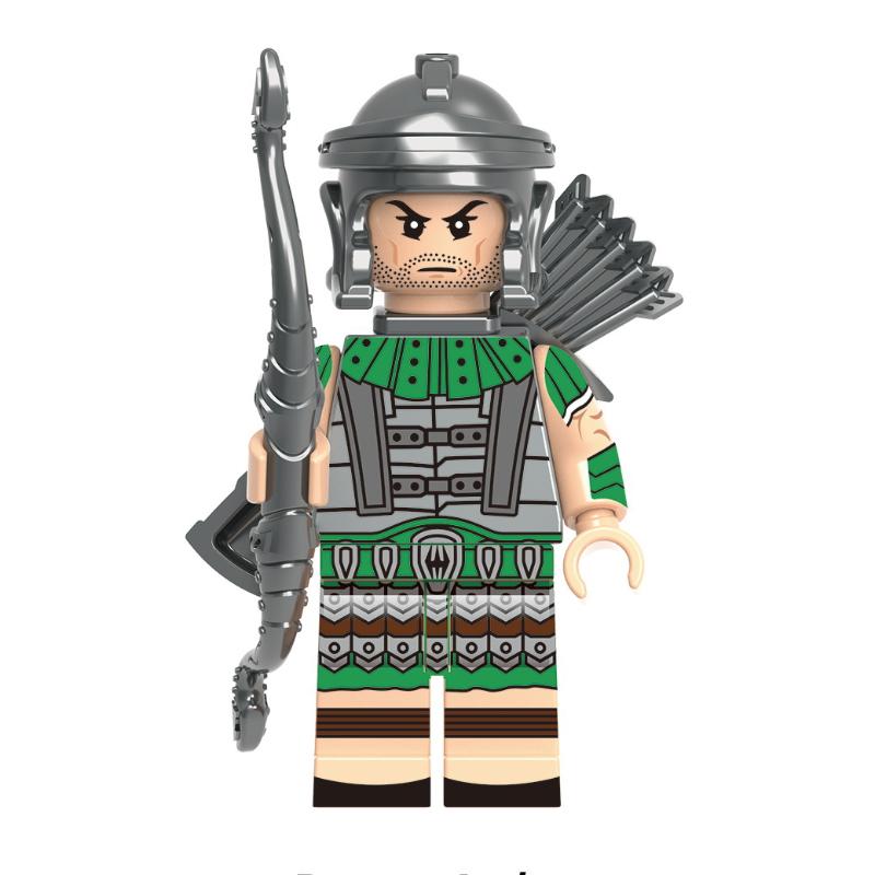 Single Sell Medieval Time Knight Warrior Roman Soldier Helmet Building Blocks Figures Accessories Toys for Children XH1768-1775