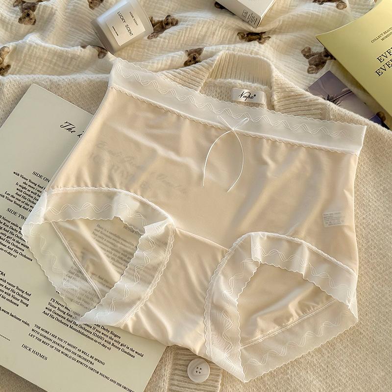 Women's High Waist Lace Lace Mesh Sexy Pure Air Lift Hip Breathable Underwear