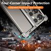 Luxury Aluminum Alloy Frameless Hollow Holder Phone Case For Samsung Galaxy S25 S24 S23 Ultra Plus Magsafe Magnetic Metal Frame Cover