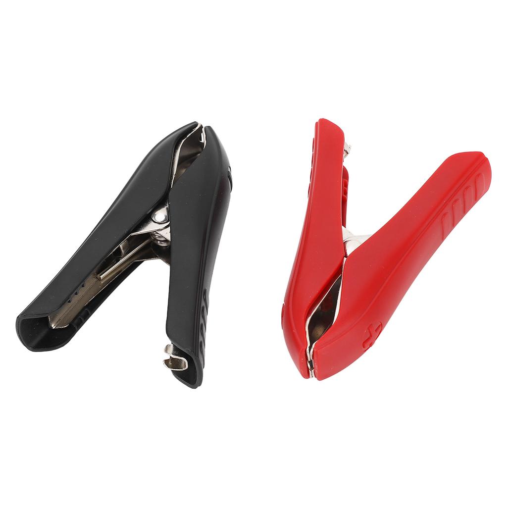 1 Pair Battery Crocodile Clamp Jumper 100A Cables Boost Clamp Welding Clip Red Positive Black Negati