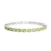 Luxury Design Natural Green Peridot Bracelet 925 Silver Jewelry for Women Wedding & Banquet & Holiday Gifts