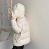 2024 Зимняя куртка-пуховик женская свободная модная утолщенная короткая 90% белая теплая куртка на утином пуху