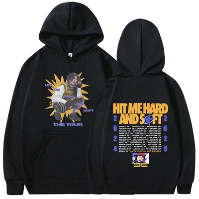 Hit Me Hard and Soft Tour 2024-2025 Худи Мужские Женские Мода Хип-Хоп Оверсайз Толстовка Повседневная С Длинным Рукавом Пуловер Подарок для Фанатов