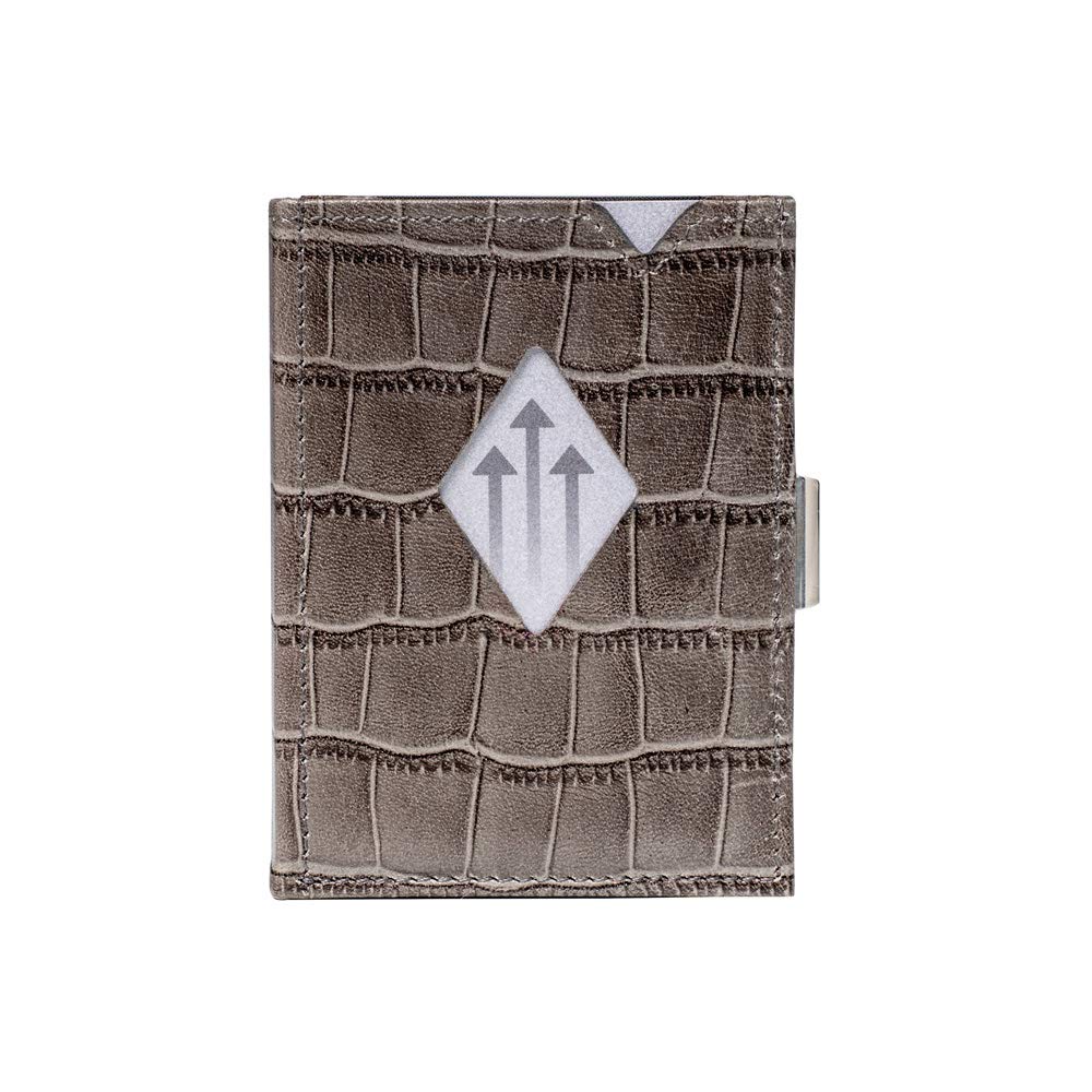 EXENTRI Wallet EXD106 Genuine Leather Wallet Mini Wallet RFID Blocking Compact Mini Wallet Cowhide Leather Small Wallet Men Women [EXENTRI] Tri-fold