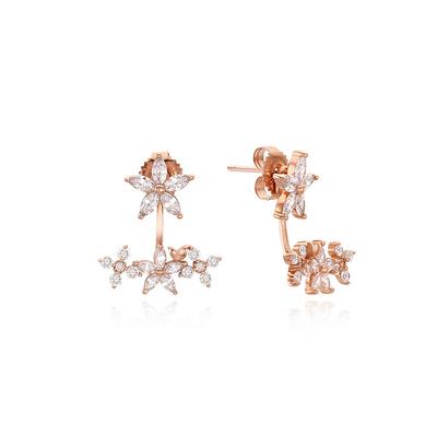 Серьги-клипсы Tirrlirr Blossom Party Серебристо-розовые Tessvp11900S