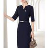 Женское профессиональное формальное платье TLLOMAN со средним рукавом