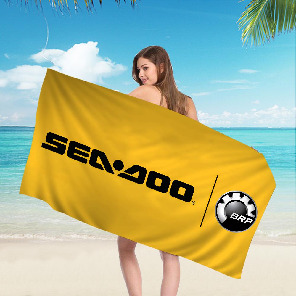 S-Sea D-Doo Seadoo Микрофибра Пляжное полотенце Впитывающее Быстросохнущее Мягкое Йога Плавание Курорт Альпинизм Полотенце