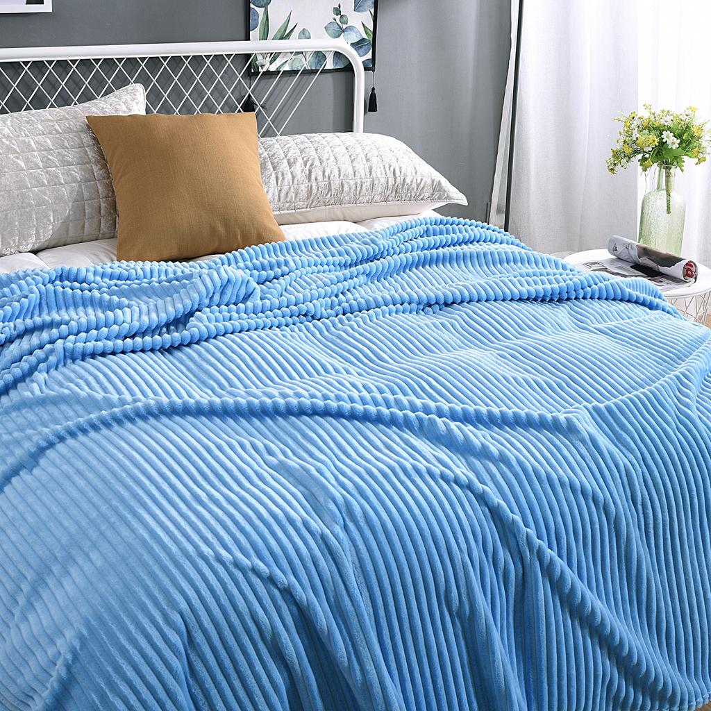 Super Soft Blankets and Throws for Sofa Office Solid Soft Warm Winter Flannel Blanket Throw Blanket On Twin King Queen Bedding