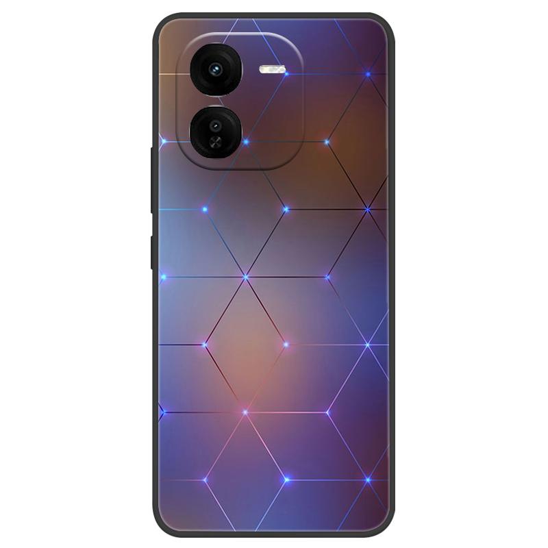 Для Vivo IQOO Z9x Чехол Силиконовый Роскошный Космический Мягкий Бампер для Vivo IQOO Z9 Turbo Чехол для Телефона TPU Funda Для IQOOZ9 Turbo Модный