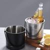 Camping Home Ice Bucket, Stainless Steel Ice Bucket, Ice Cube Bucket, Champagne Bucket, Red Wine Chilled Bucket for Use