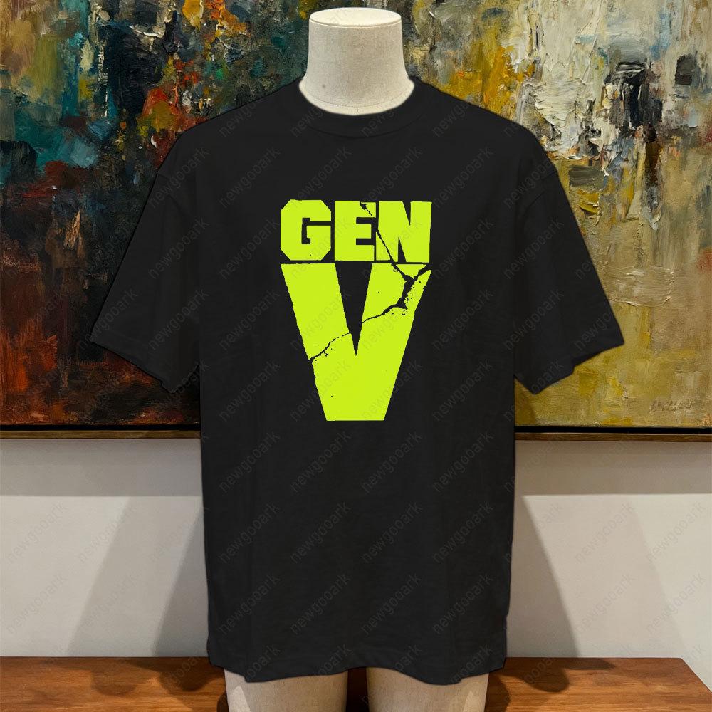 Vintage Science Fiction Film Gen V Graphic T Shirts Woman Man Classic Breathable High Quality Cotton Tshirt Fashion Streetwear