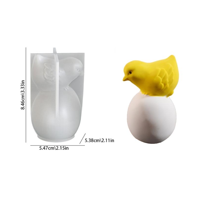 Силиконовые формы 'Цыпленок на яйцах' Форма для пасхальной свечи из силикона Пищевой силикон Форма для выпечки свечей, мыла, шоколада