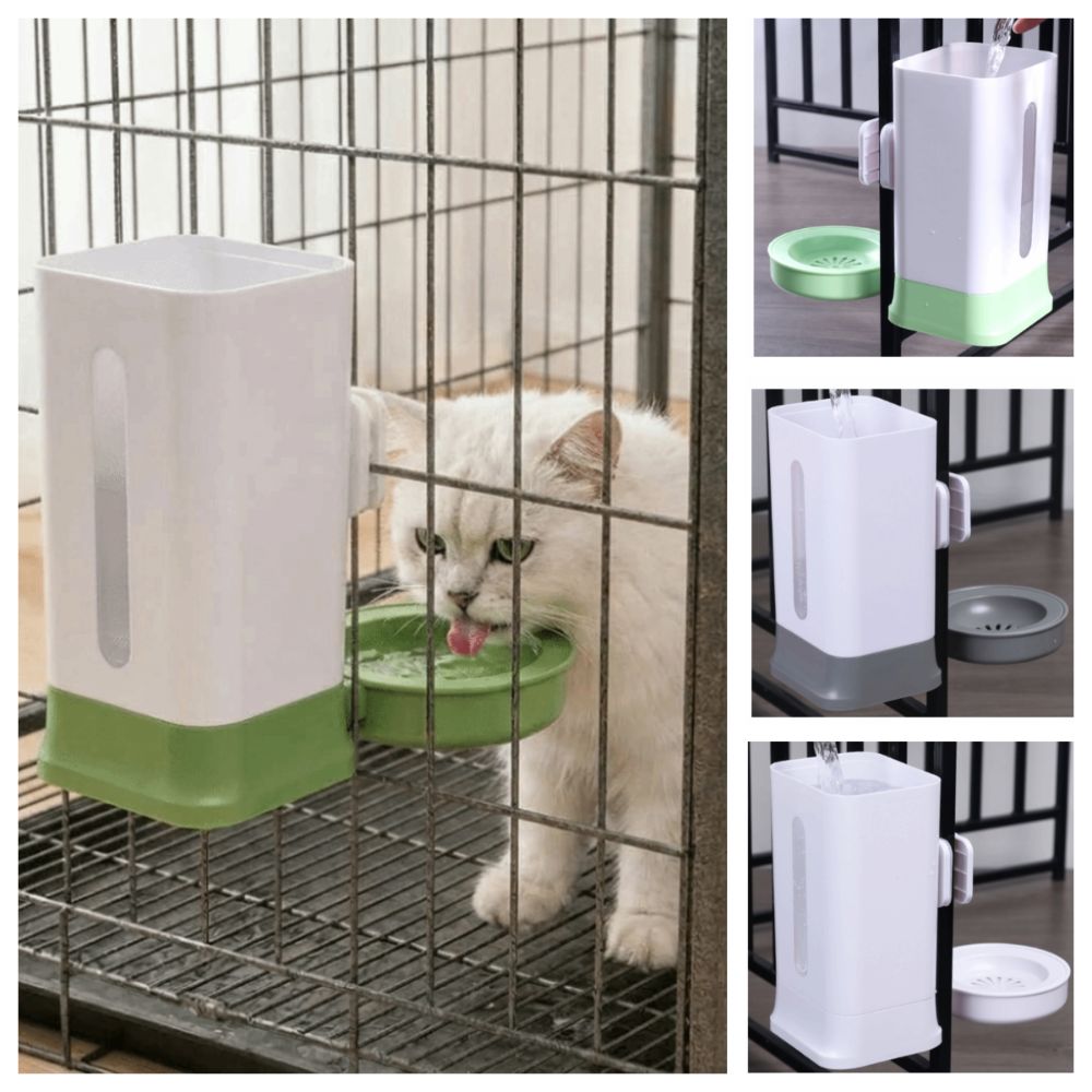 Large Capacity Dog Water Dispenser 1.5L Automatic Pet Waterer Puppy Cats Rabbit Birds