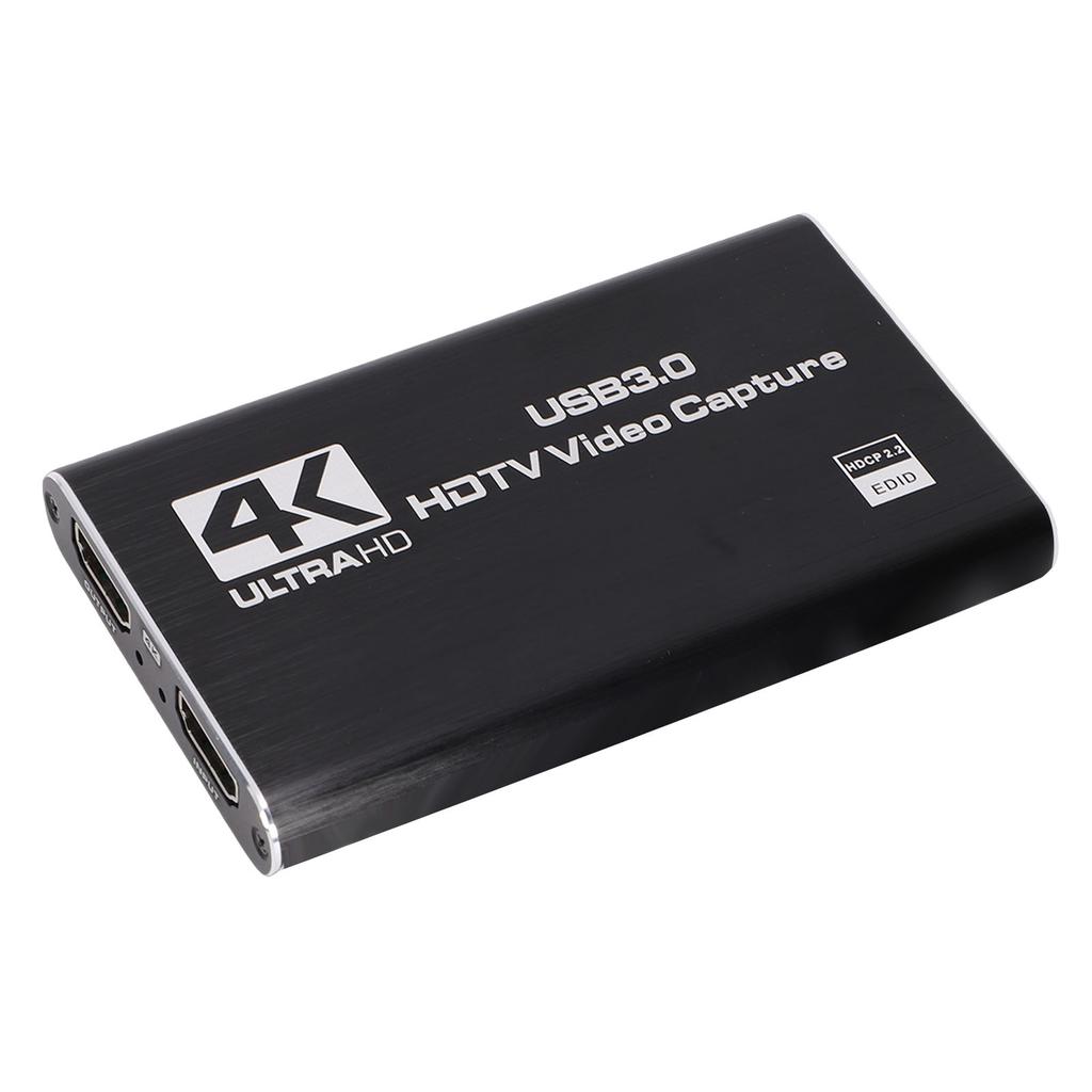 Карта захвата видео 4K, HDMI на USB 3.0, карта захвата игр с выходом Loop Out, 1080P 60FPS, вход для микрофона 3,5 мм