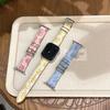 Slim Four Leaf Clover Leather Band for Women for Apple Watch Series 12 11 10 SE1 2 3/Ultra4 3 2 1 38-49mm