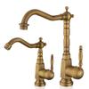Antique Bronze Bathroom Faucet Gold Basin Faucet Deck Mounted Black Kitchen Faucet Sink Tap Hot Cold Chrome Basin Tap Brass
