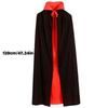 Мода Хэллоуин ужас двухсторонний воротник-стойка плащ плащ