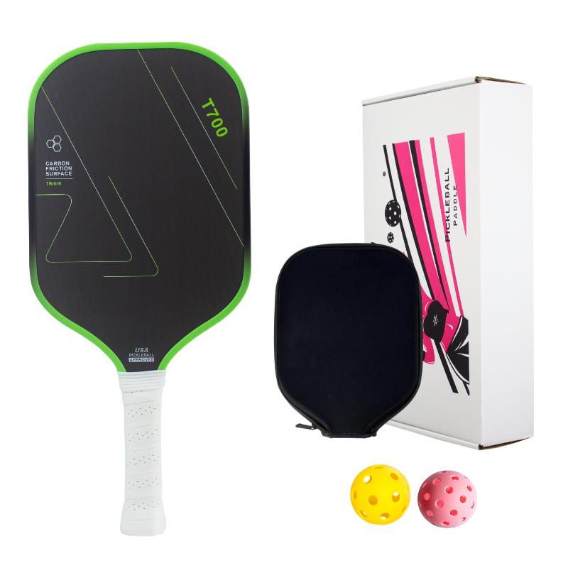 Carbon Fiber Pickleball Paddle T700 Textured Matte Finish Pro Performance Outdoor Sport Racket