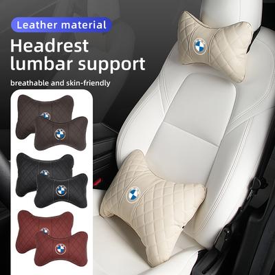 For BMW Car Headrest Neck Cushion Lumbar Support Mat Seat Neck Protector Pillow E46 E90 E60 F10 E39 F30 E36 E87 E90 E30 E53 F31 TT5F
