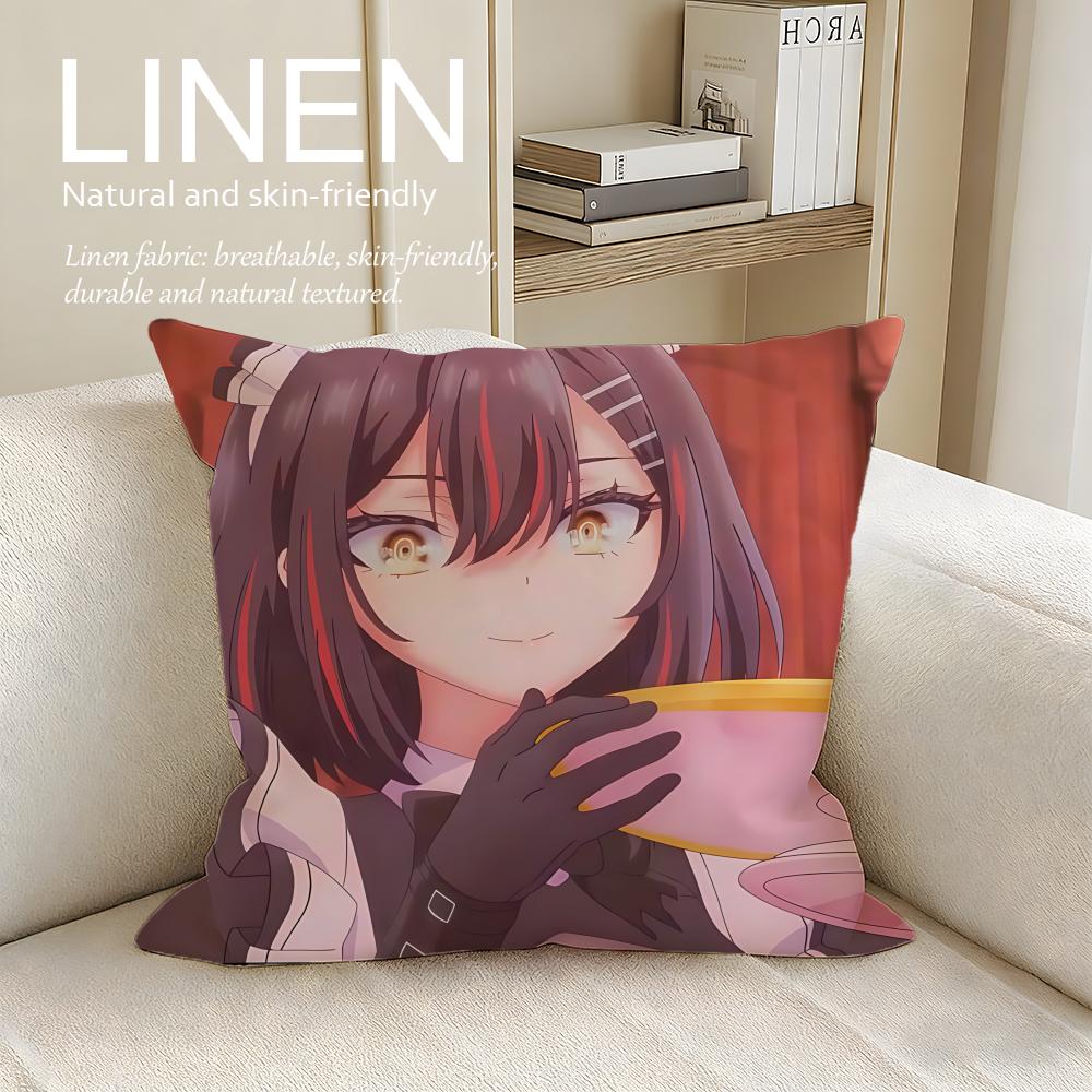 Playing Death Games to Put Food on the Table Cushion Cover Linen Decorative PillowcaseBreathable Washable Sofa Cushion Cover