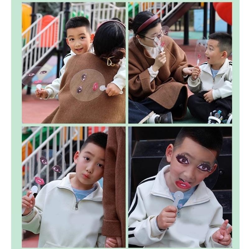 Забавное абстрактное искусство принт красные губы пластиковый ручной веер портативные охлаждающие аксессуары для мероприятий вечеринок фото реквизит украшение