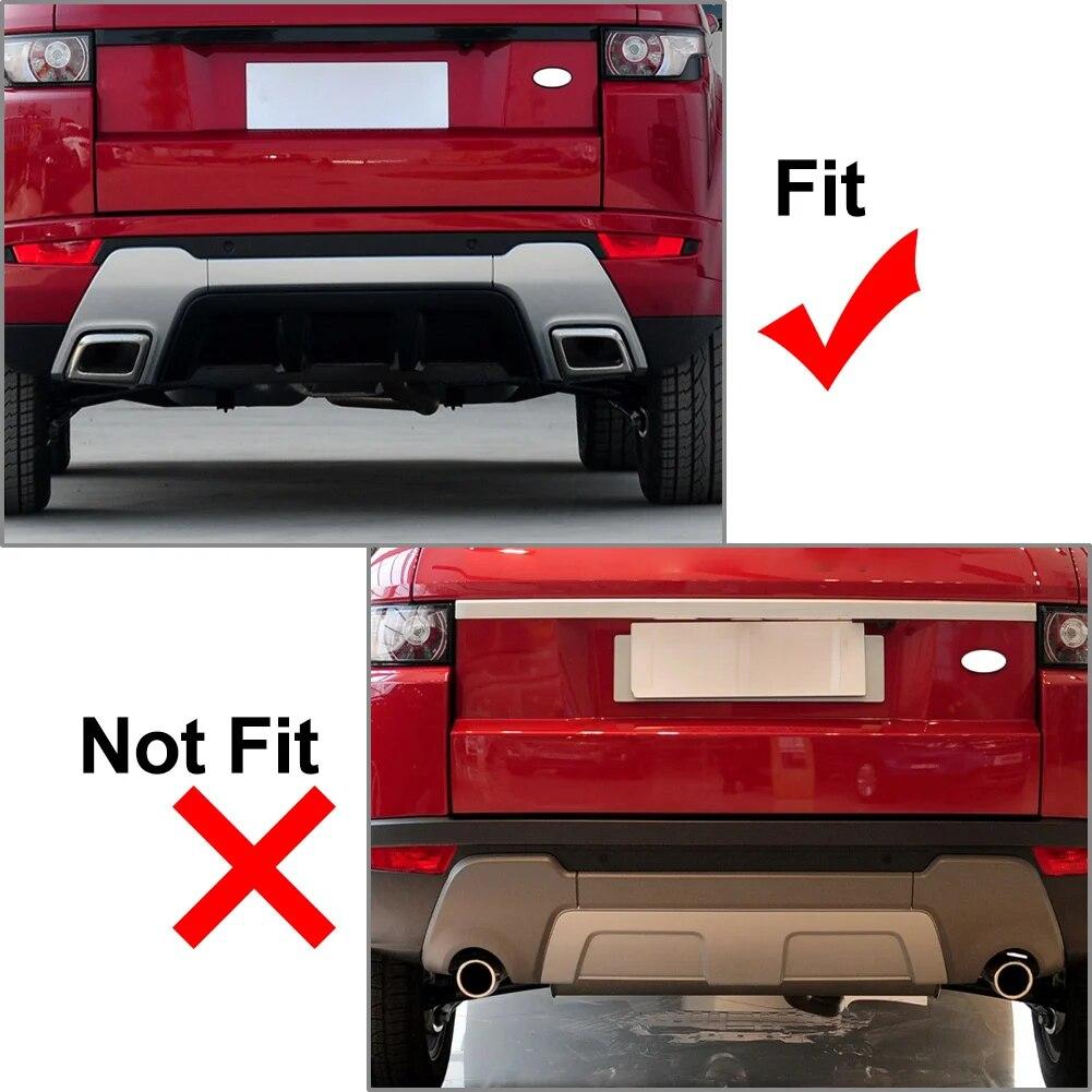 1 шт. задний бампер, накладка на выхлопную трубу для Land Rover Range Rover Evoque 2010 2011 2012 2013 2014 2015 2016 2017 2018