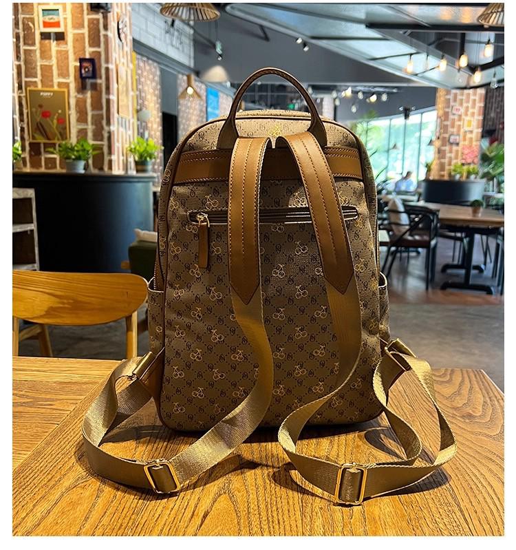 Женский модный рюкзак из натуральной кожи большой вместимости 2025 – Многофункциональный дорожный рюкзак